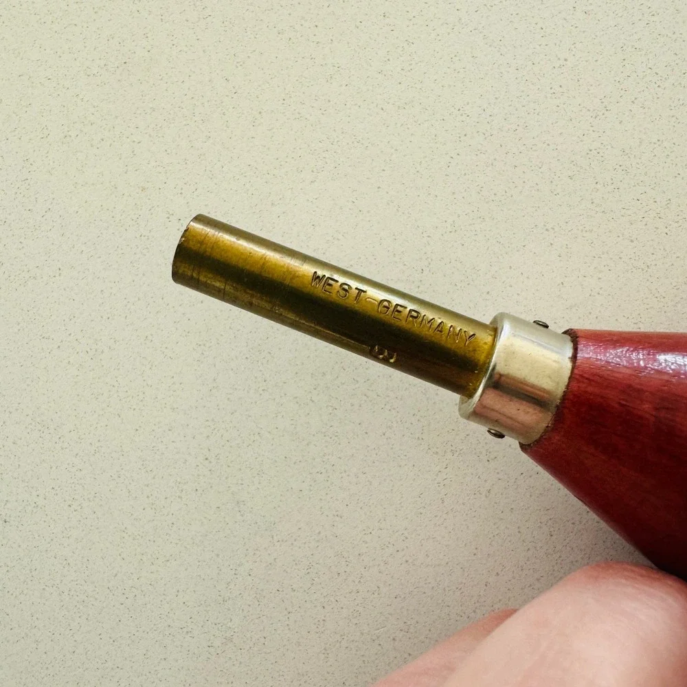 Vintage West Germany Wood Metal Clock Key Handle Tool‎ Scribe Side B